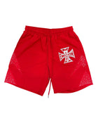 Mixed Emotions Classic Nylon Shorts Red