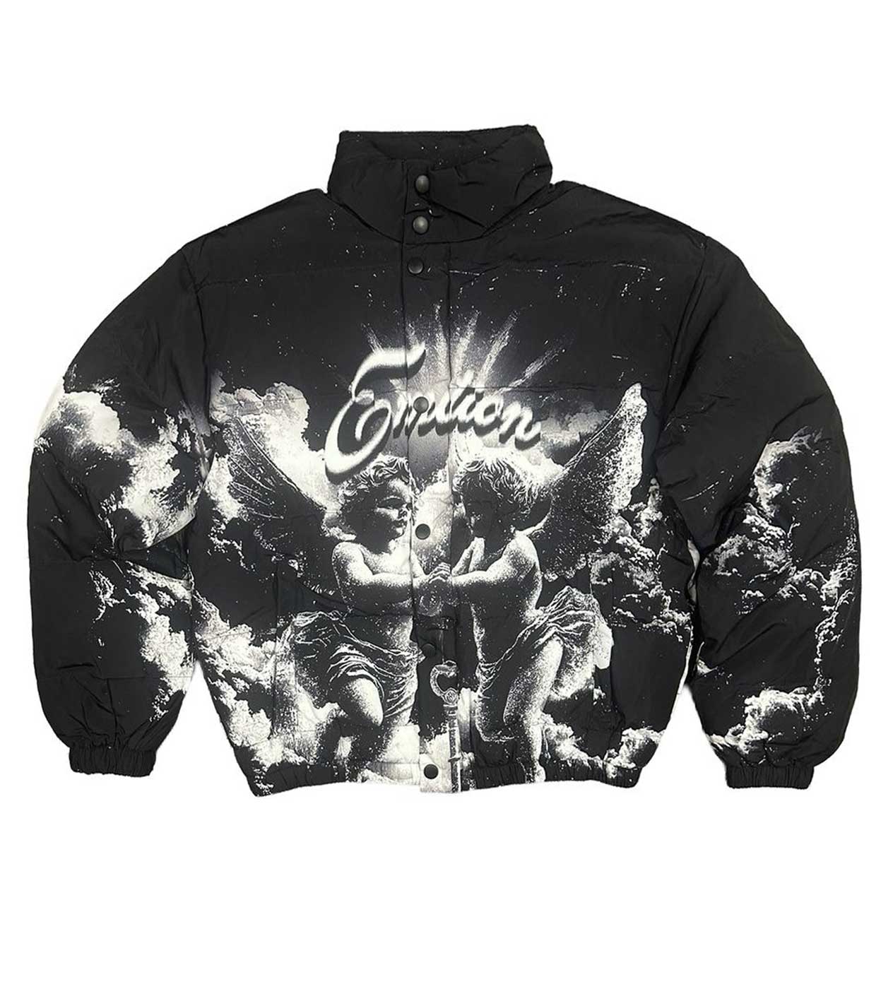 Mixed Emotions Cloud Puffer Jacket Black