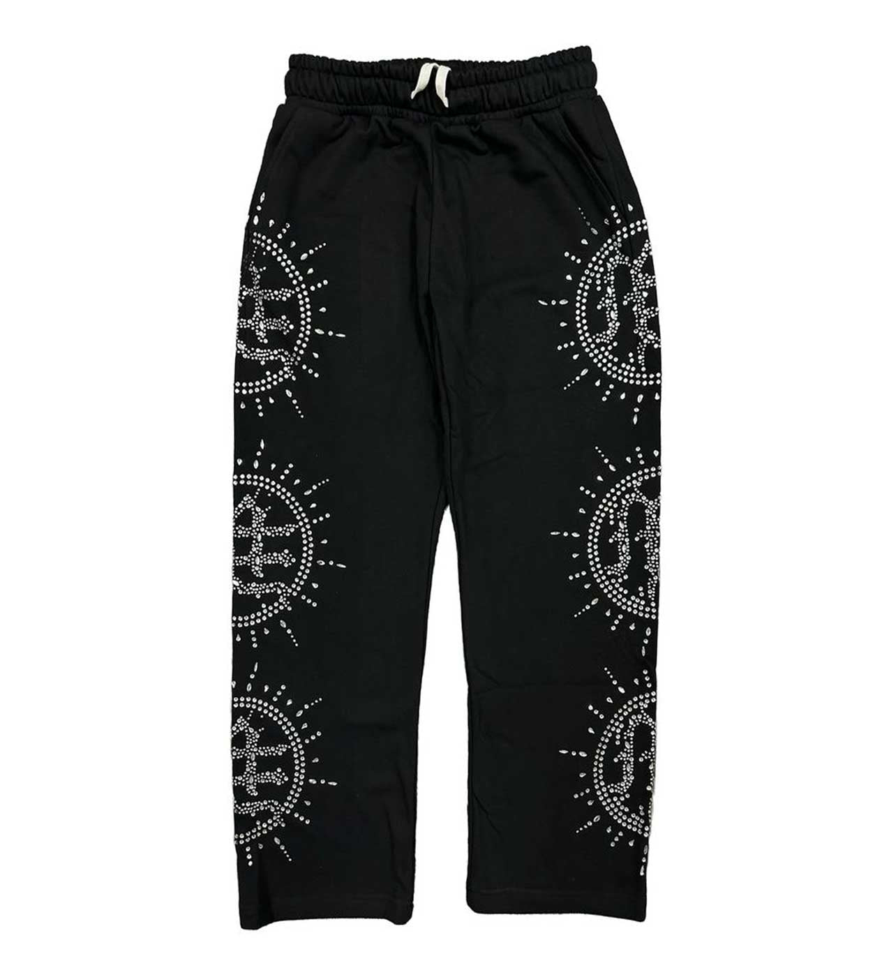 Mixed Emotions Eclipse Rhinestone Sweatpants Black – Restock AR