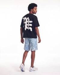 Mixed Emotions End Rhinestone Tee Black
