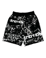 Mixed Emotions Graffiti Shorts Black
