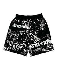 Mixed Emotions Graffiti Shorts Black