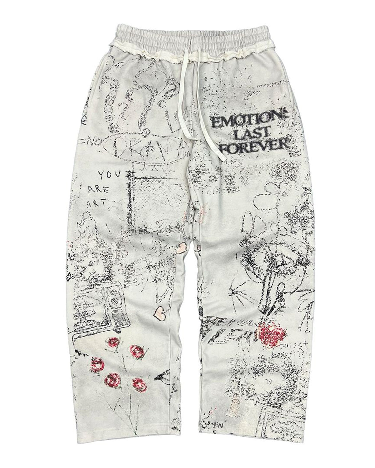 Mixed Emotions Last Forever Sweatpants Cream