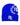 Mixed Emotions Logo Beanie Blue