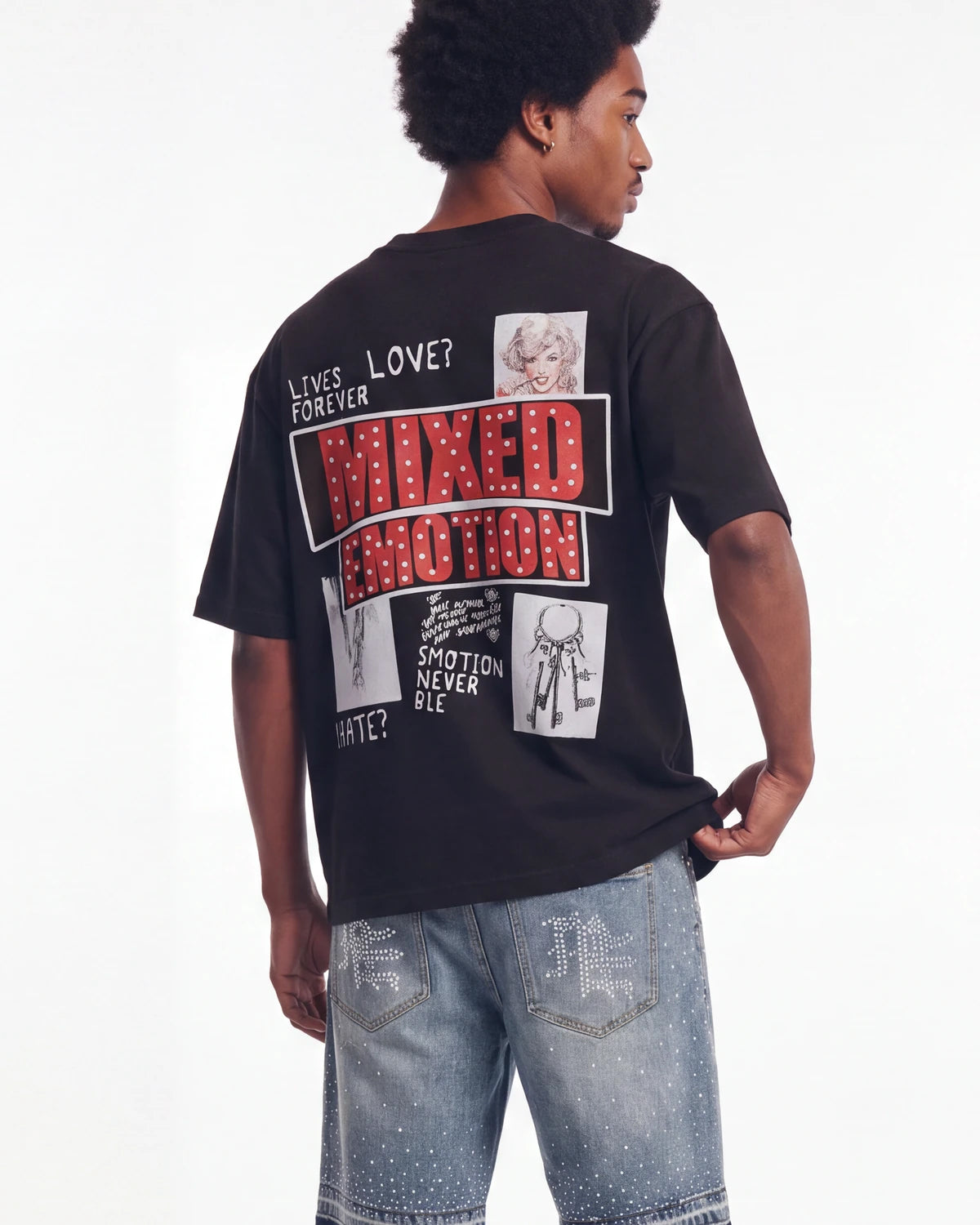 Mixed Emotions Lost Identity Tee Black