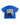 Mixed Emotions Lost Identity Tee blue, t-shirt with rhinestone MIXED EMOTION block logo and photo collage, front view