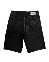 Mixed Emotions Worker Wax Shorts Black
