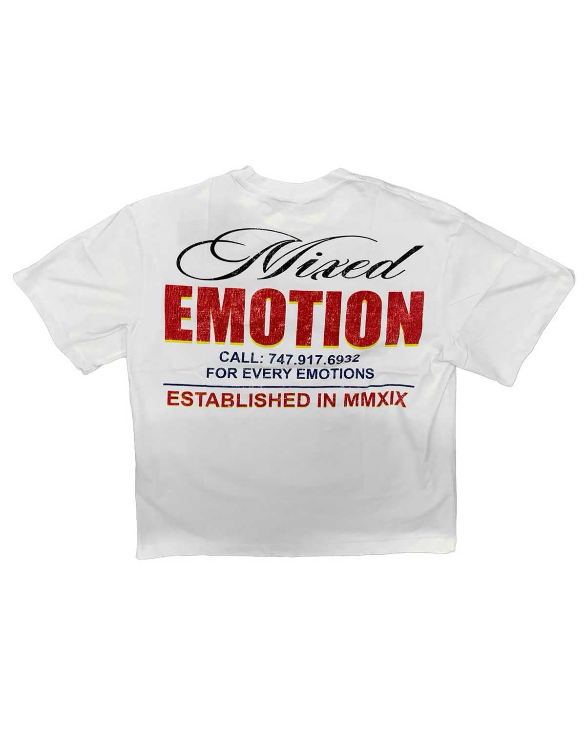 Mixed Emotions Lottery Tee White – Restock AR