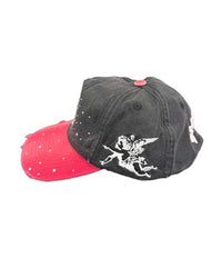 Mixed Emotions ME Hat black, opposite side view with side embroidery