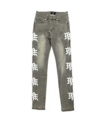 Mixed Emotions Monogram Denim Ash Grey