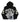 Mixed Emotions Monster Cropped Hoodie Black