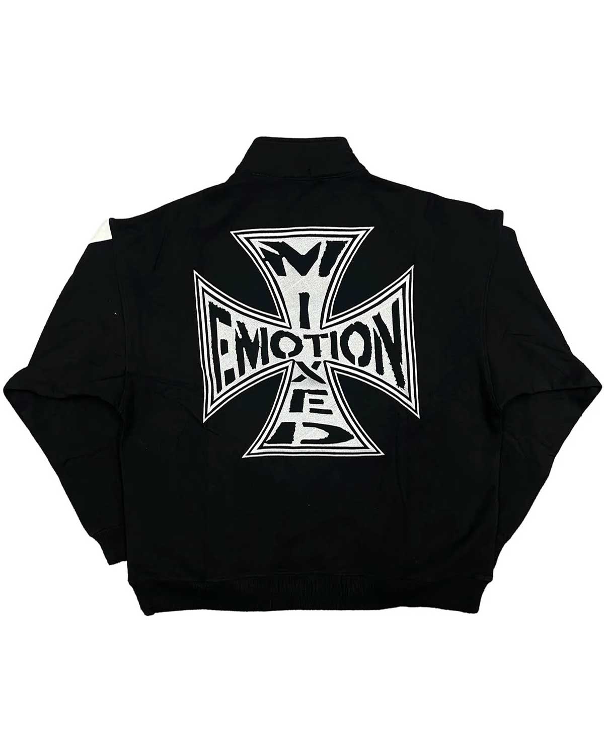 Mixed Emotions Quarter Zip Up Jacket Black – Restock AR