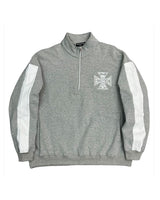 Mixed Emotions Quarter Zip Up Jacket Grey