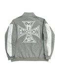 Mixed Emotions Quarter Zip Up Jacket Grey