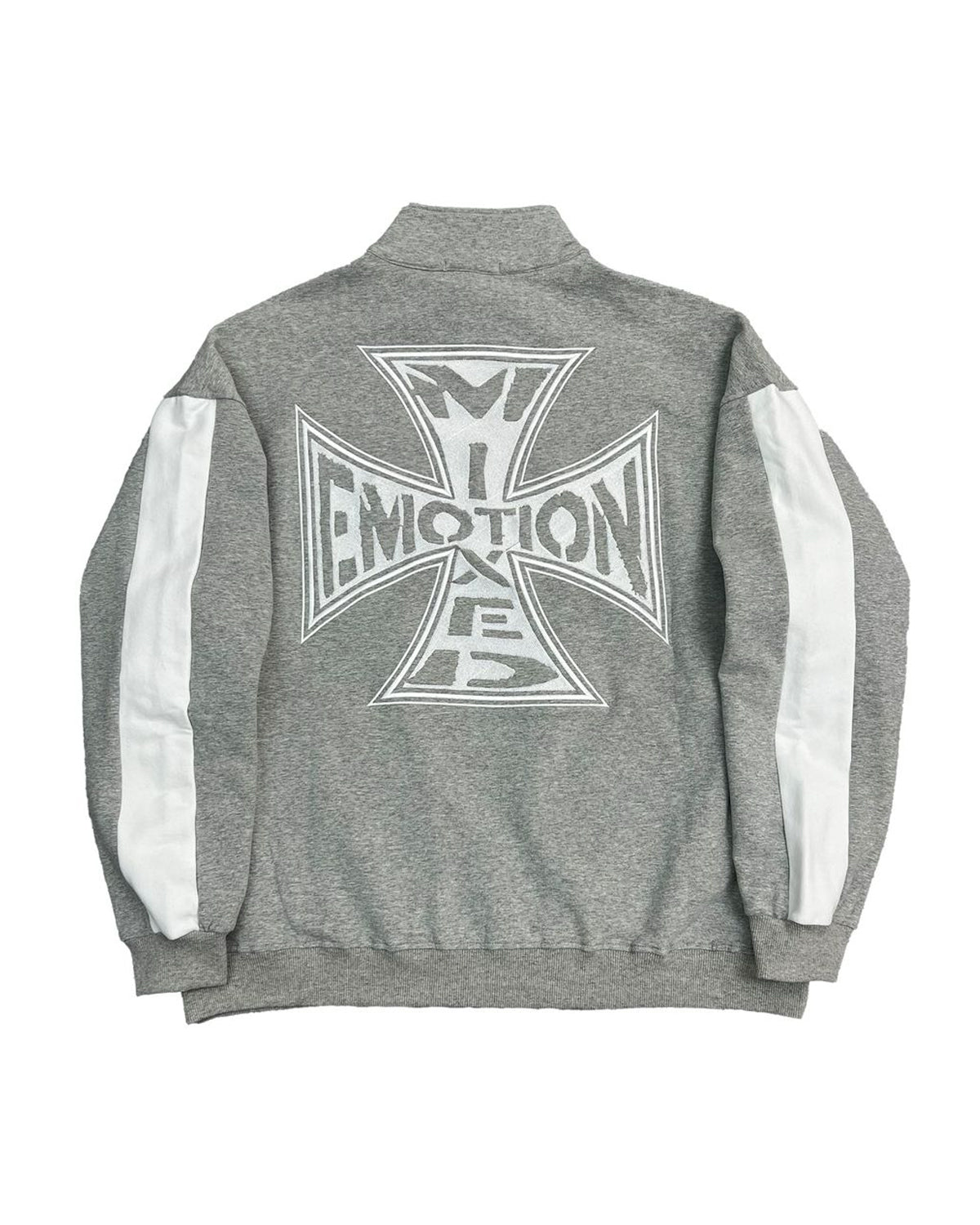 Mixed Emotions Quarter Zip Up Jacket Grey