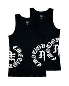 Mixed Emotions Script Tank Top 2 Pack Black