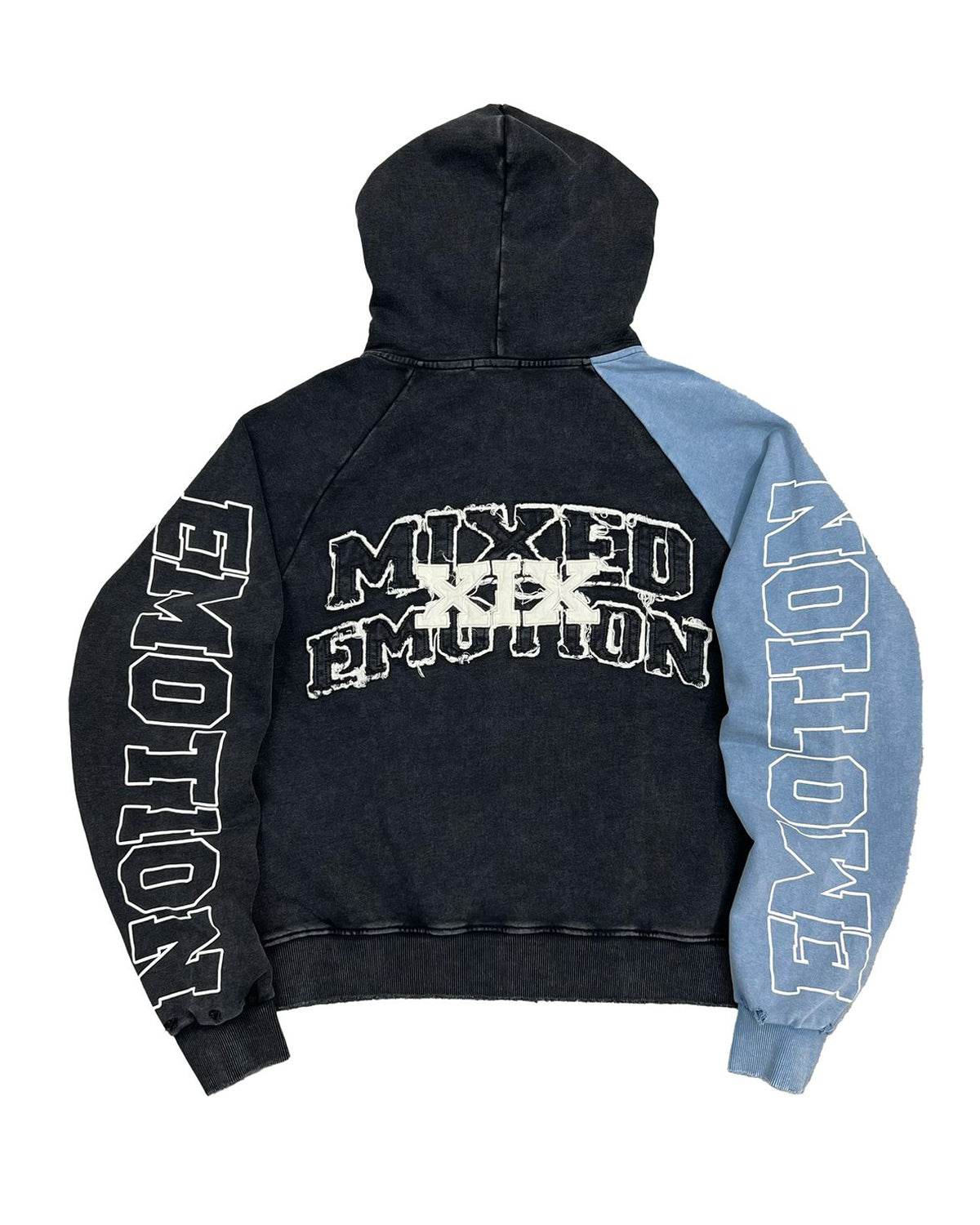 Mixed Emotions Split Decision Hoodie Black/Blue
