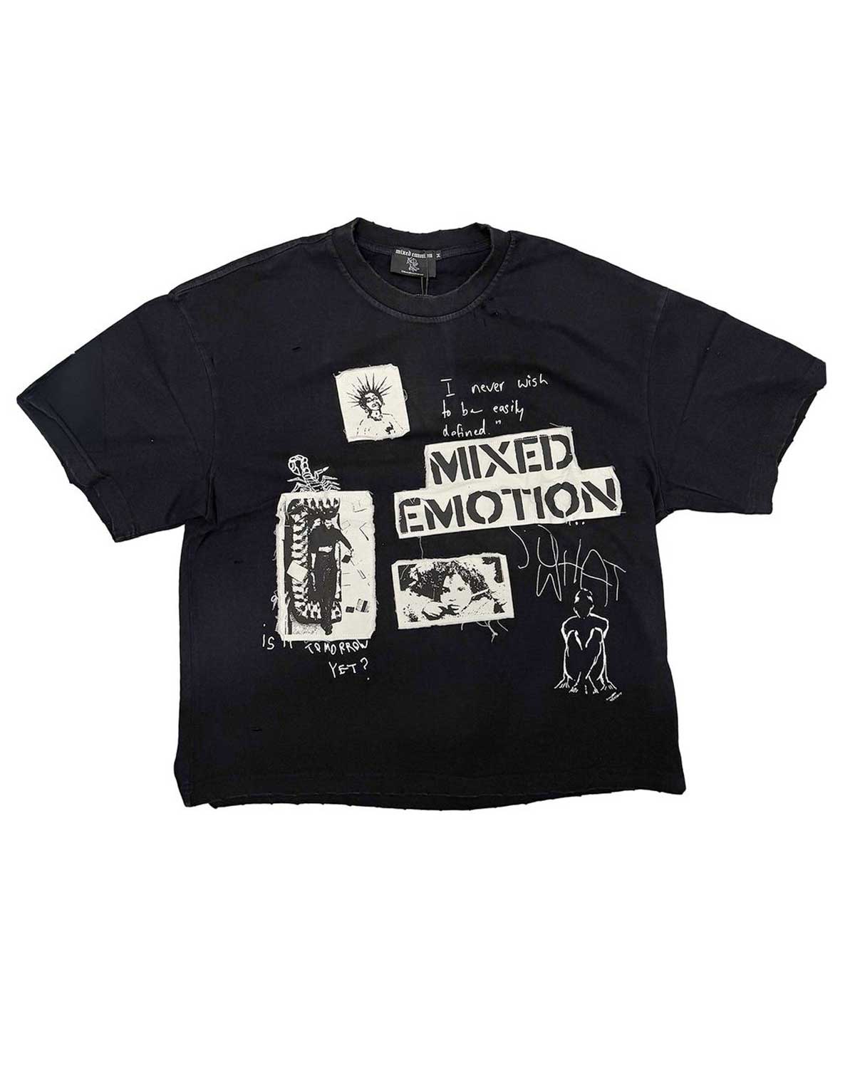 Mixed Emotions Stamped Tee Black – Restock AR