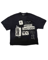 Mixed Emotions Stamped Tee Black