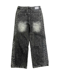 Mixed Emotions Stone Baggy Jeans Grey