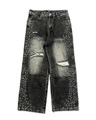 Mixed Emotions Stone Baggy Jeans Grey