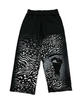 Mixed Emotions Striped Sweatpants Black
