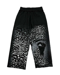 Mixed Emotions Striped Sweatpants Black