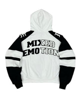 Mixed Emotions Varsity Hoodie Black/White