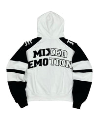 Mixed Emotions Varsity Hoodie Black/White