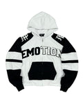 Mixed Emotions Varsity Hoodie Black/White
