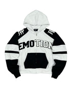 Mixed Emotions Varsity Hoodie Black/White