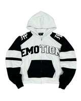 Mixed Emotions Varsity Hoodie Black/White