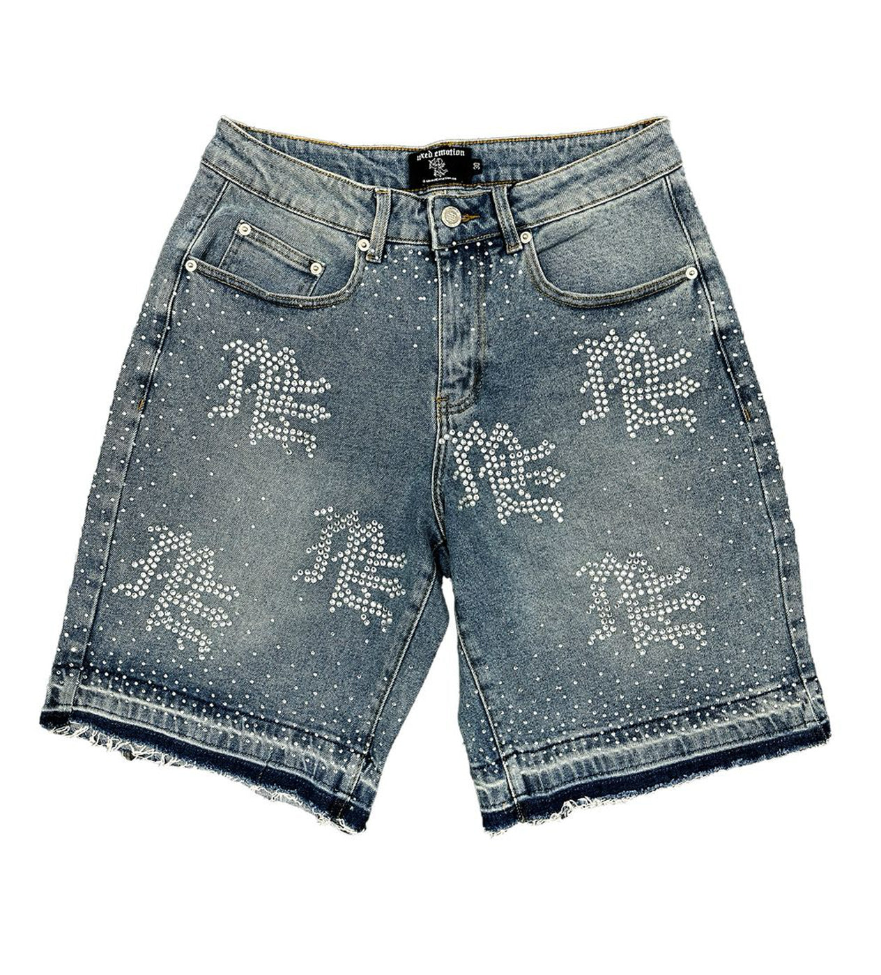 Mixed Emotions Paisley Denim Shorts Blue – Restock AR