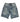 Mixed Emotions "ME" Rhinestone Denim Shorts Blue
