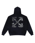 Off-White Outline Arrow French Terry Hoodie Black
