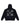 Off-White Outline Arrow French Terry Hoodie black, white textured cross-arrows graphic across the back, back view