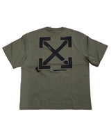 Off-White Patch Arrow Tee Moss Green