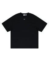 Off-White Solid Arrow Tee black, cotton t-shirt with small white OFF logo at the chest, front view