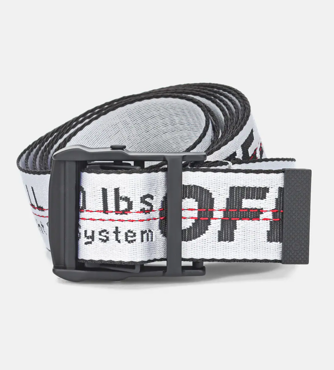 Silver off white belt outlet