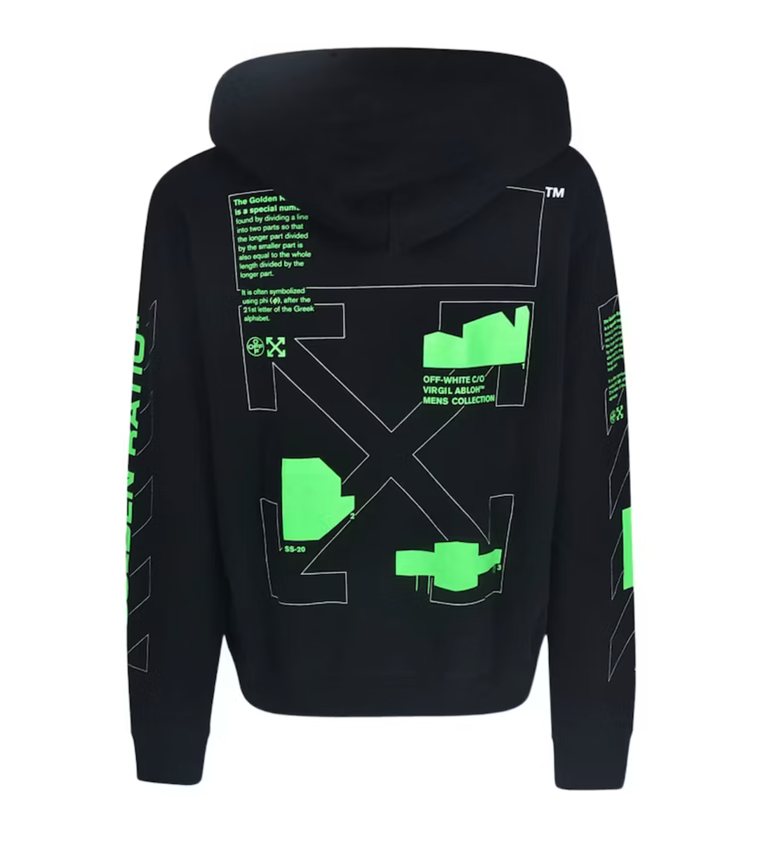 Off white deals lime green hoodie