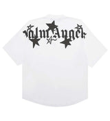 Palm Angels Shooting Stars Overlogo Tee White/Black