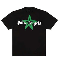 Palm Angels Star Sprayed Logo Tee Black/Green