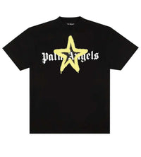 Palm Angels Star Sprayed Tee Black/Yellow