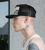 Pieces Big Cat Trucker Hat Black