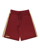 Pieces Hoop Long Shorts Burgundy