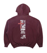 Pieces Inhumane Half Zip Sweatshirt Maroon