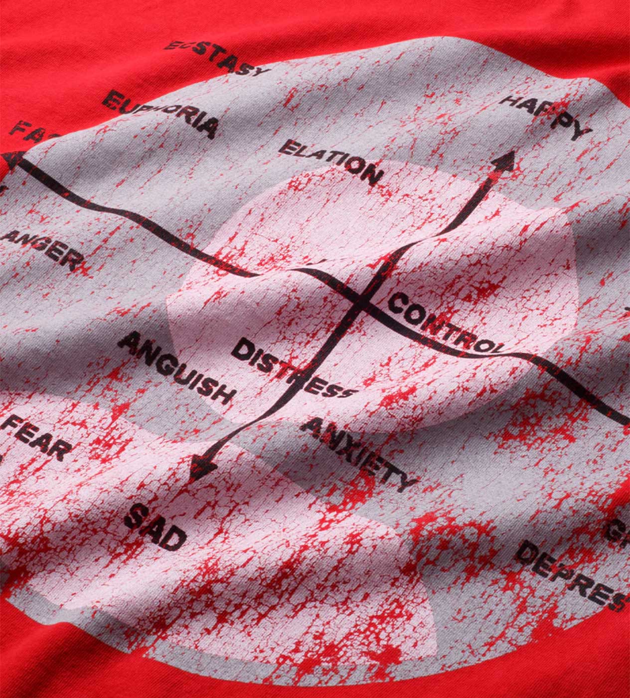 Pieces Mental Health Tee Vintage Red