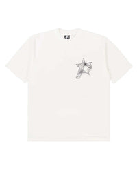 Pieces P-Star Web Tee Cream
