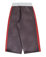 Pieces Sport Sweatpants washed navy, back view with red side stripes