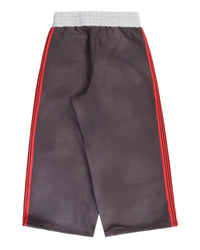 Pieces Sport Sweatpants washed navy, back view with red side stripes